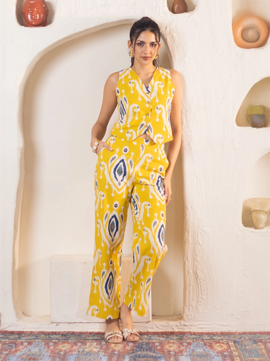 Pink Printed Cotton Embellished Kurta Set With Dupatta