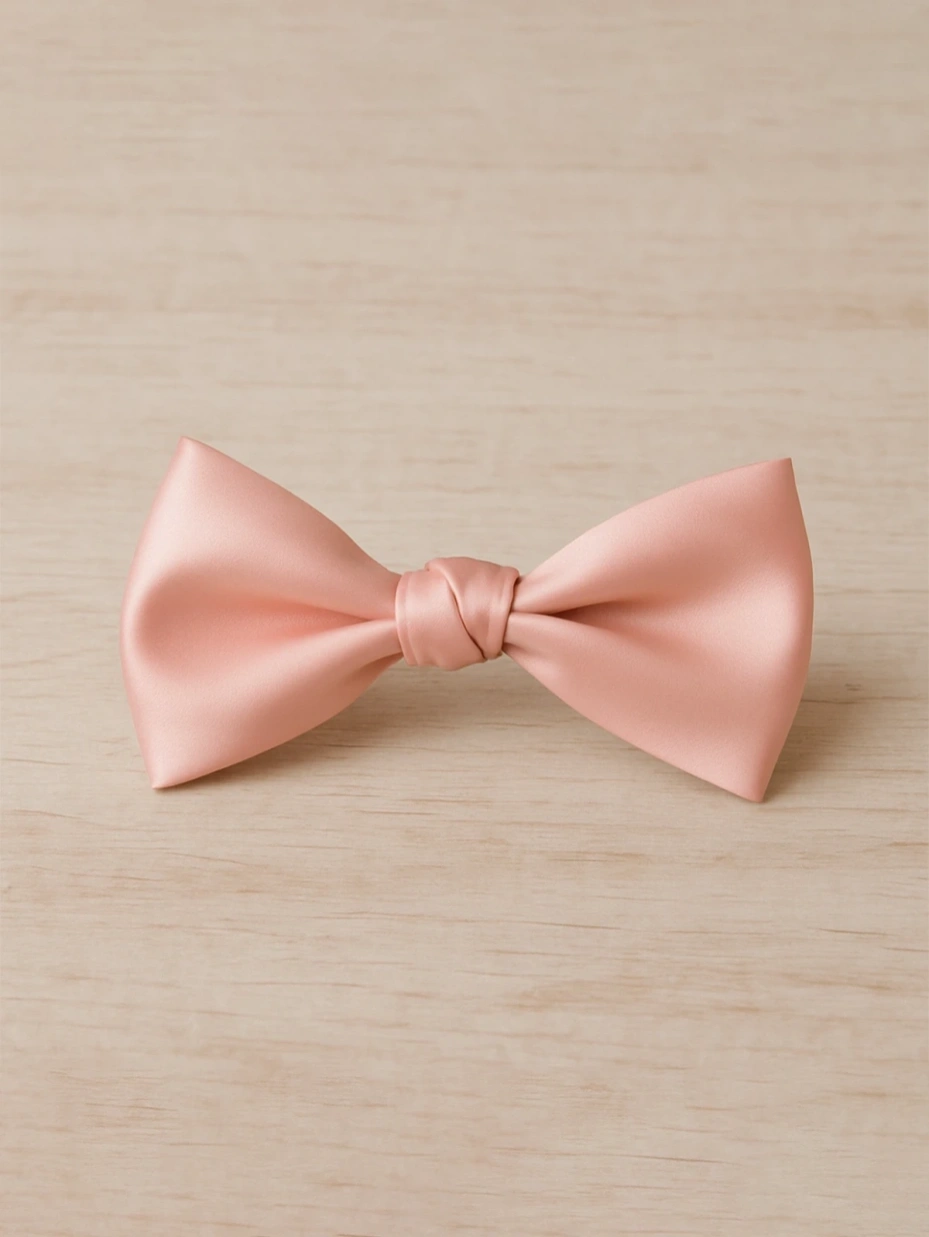 Classic Pink Bowknot Hair Clip 1