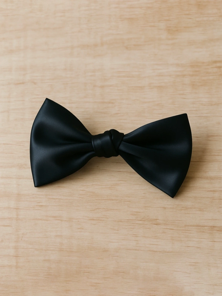 Classic Black Bowknot Hair Clip 1