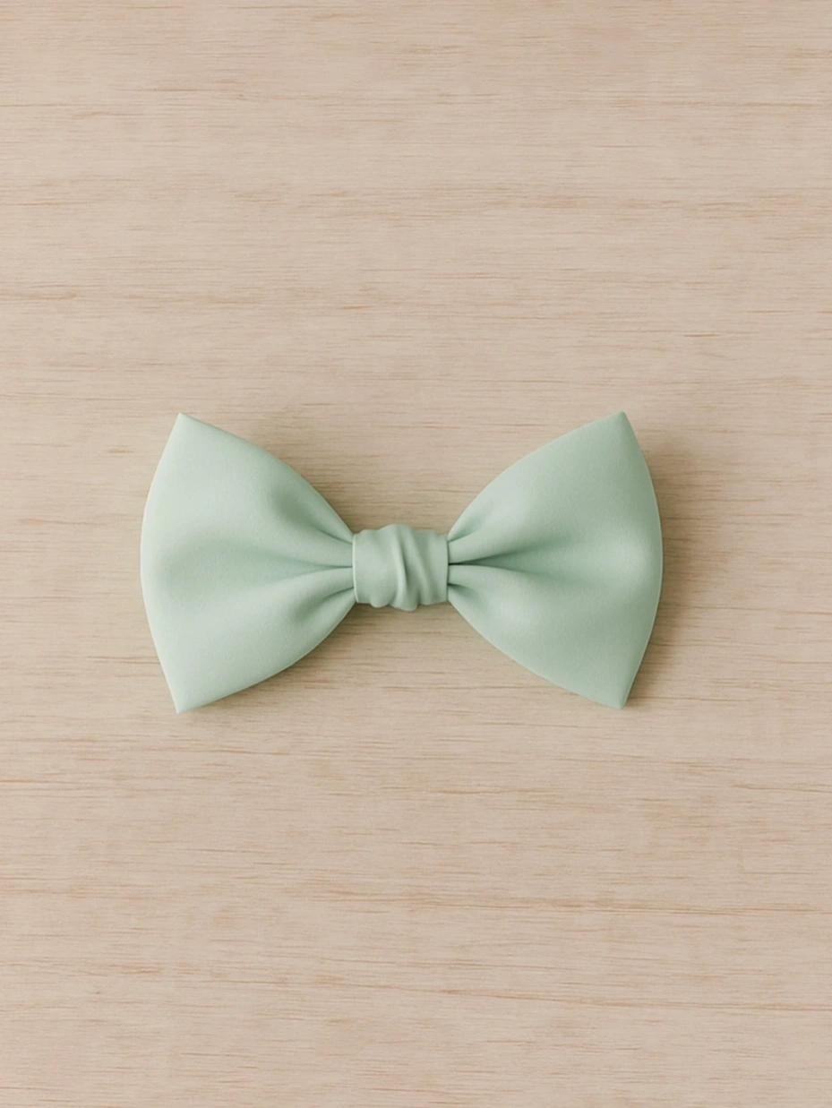 Classic Green Bowknot Hair Clip 1