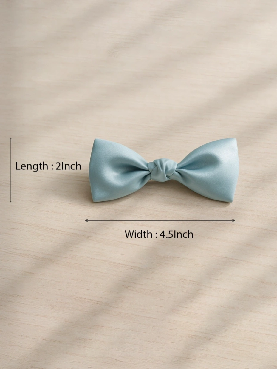 Classic Blue Bowknot Hair Clip 3