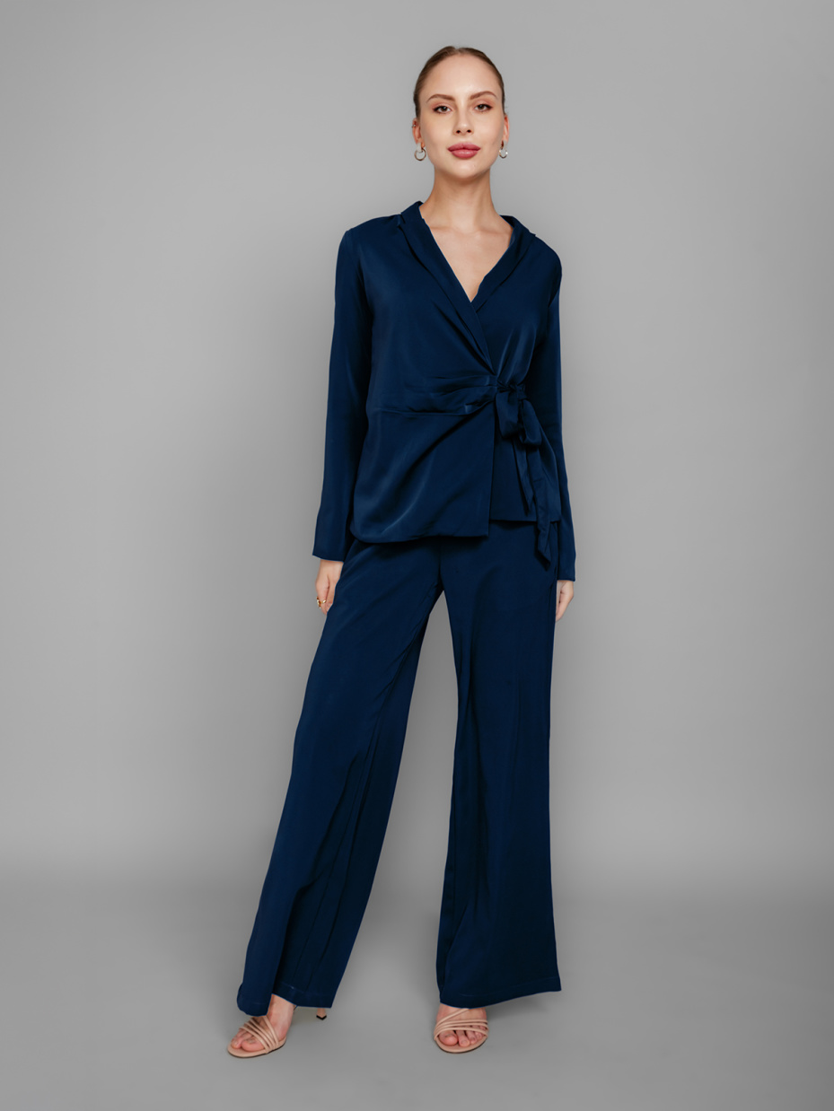 Maroon Jacquard A-Line Top For Women