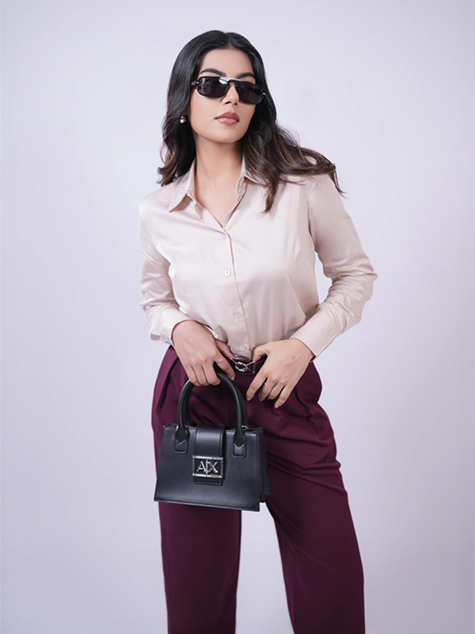 Beige Formal Full Sleeve Shirt