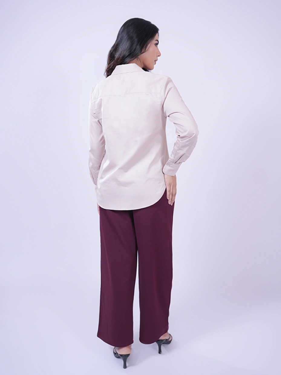 Beige Formal Full Sleeve Shirt 3