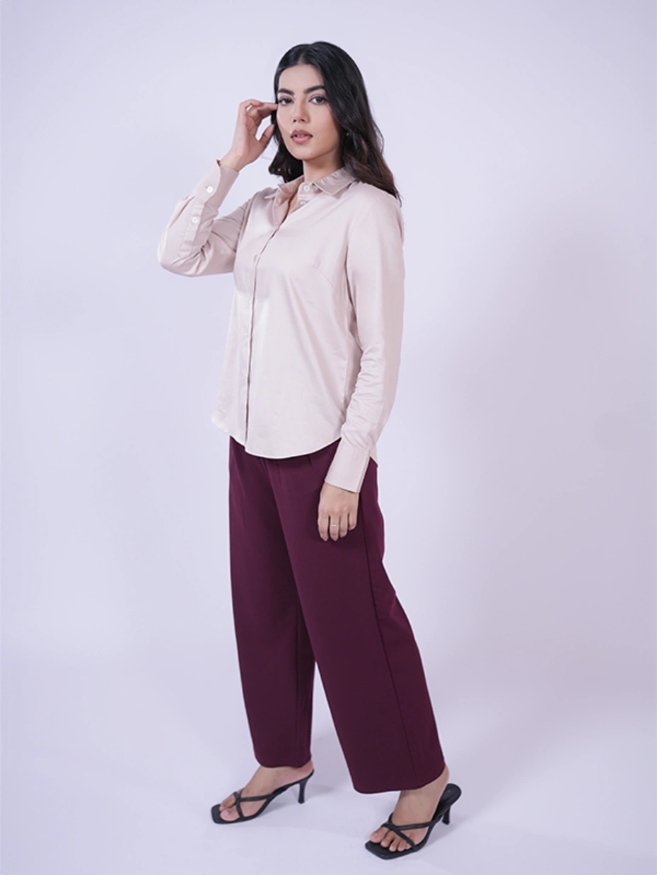 Beige Formal Full Sleeve Shirt 4