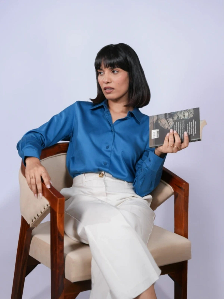 Blue Formal Full Sleeve Shirt