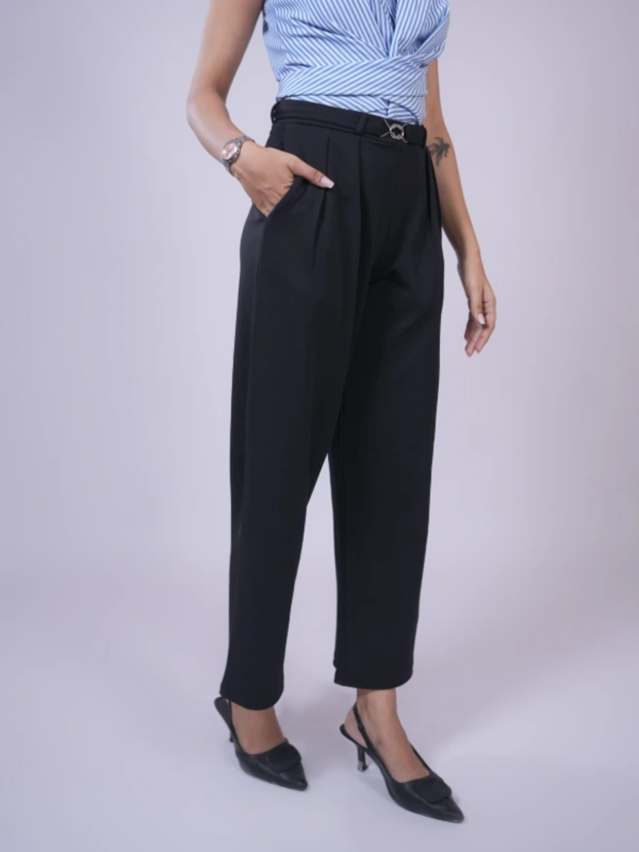 Black Straight Pants 2