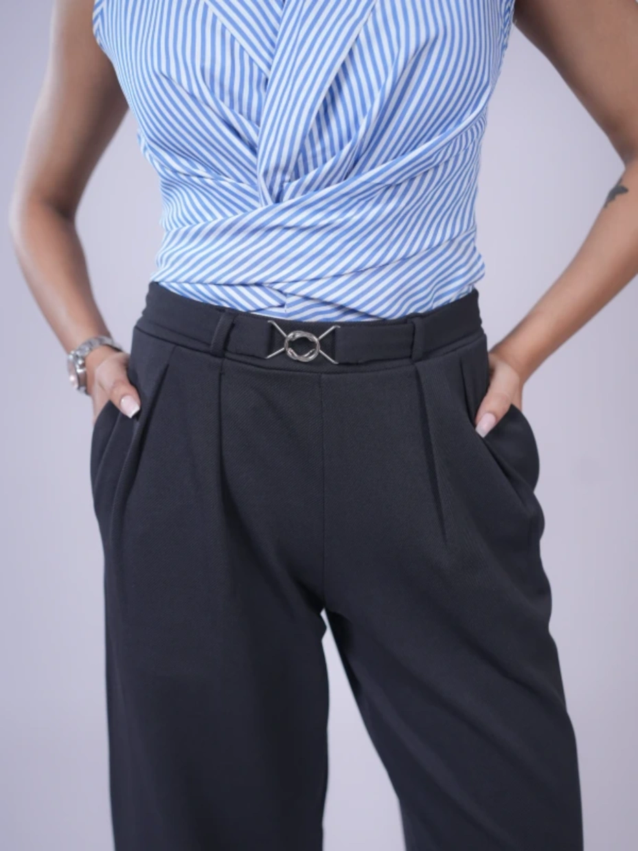 Black Straight Pants 6