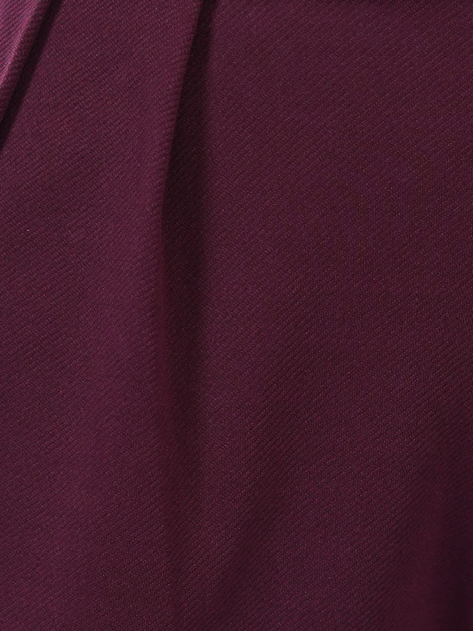 Maroon Straight Pants 7