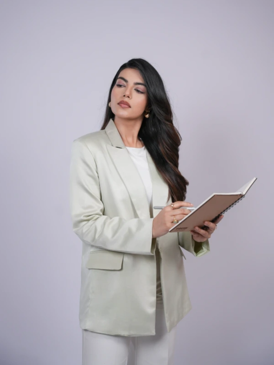 Green Formal Blazer for Women