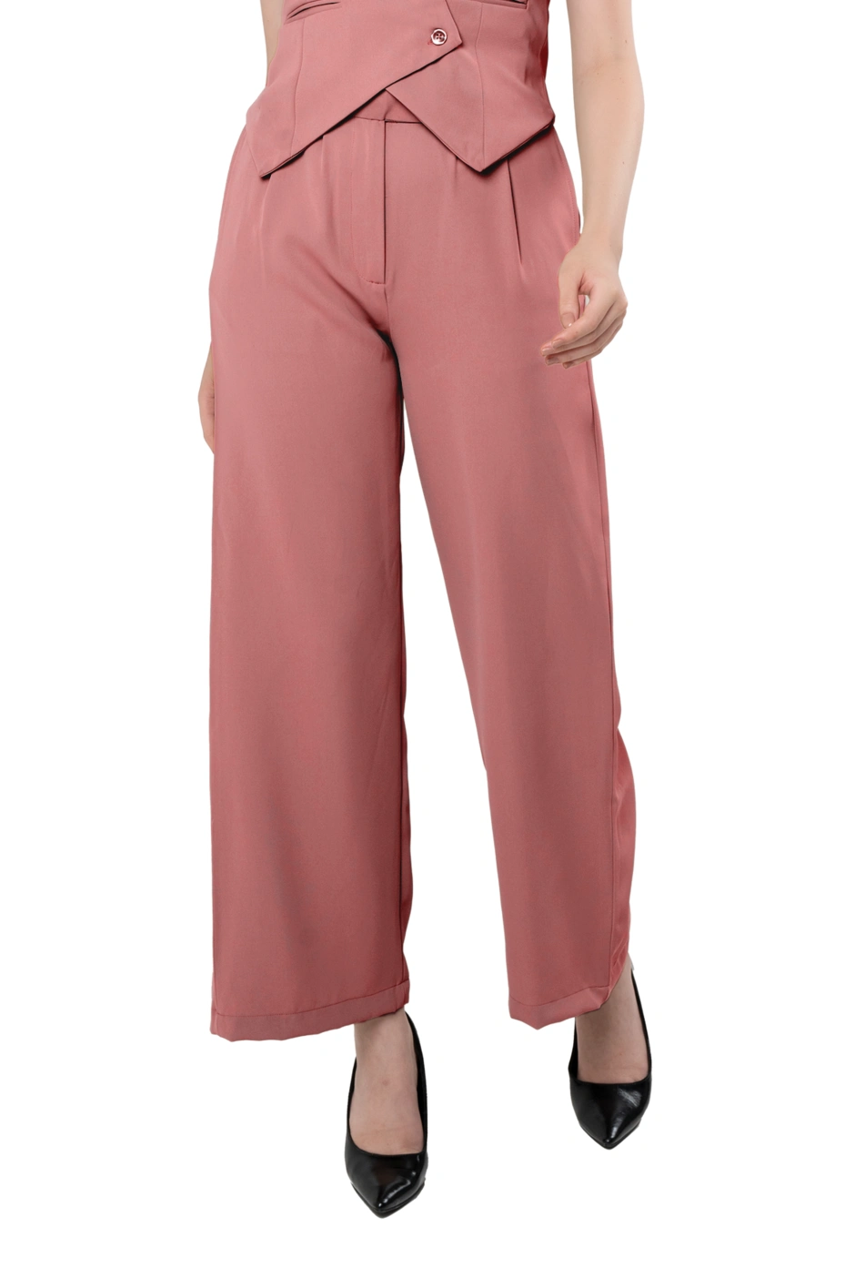 Peach Asymmetric Waistcoat