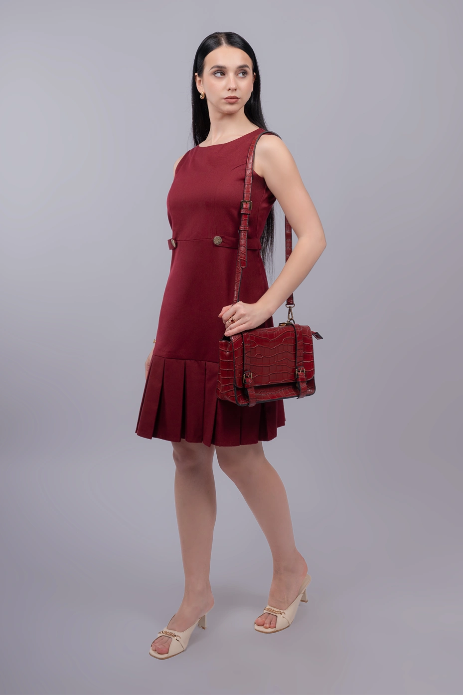 Black Formal Sleeveless Sheath Dress