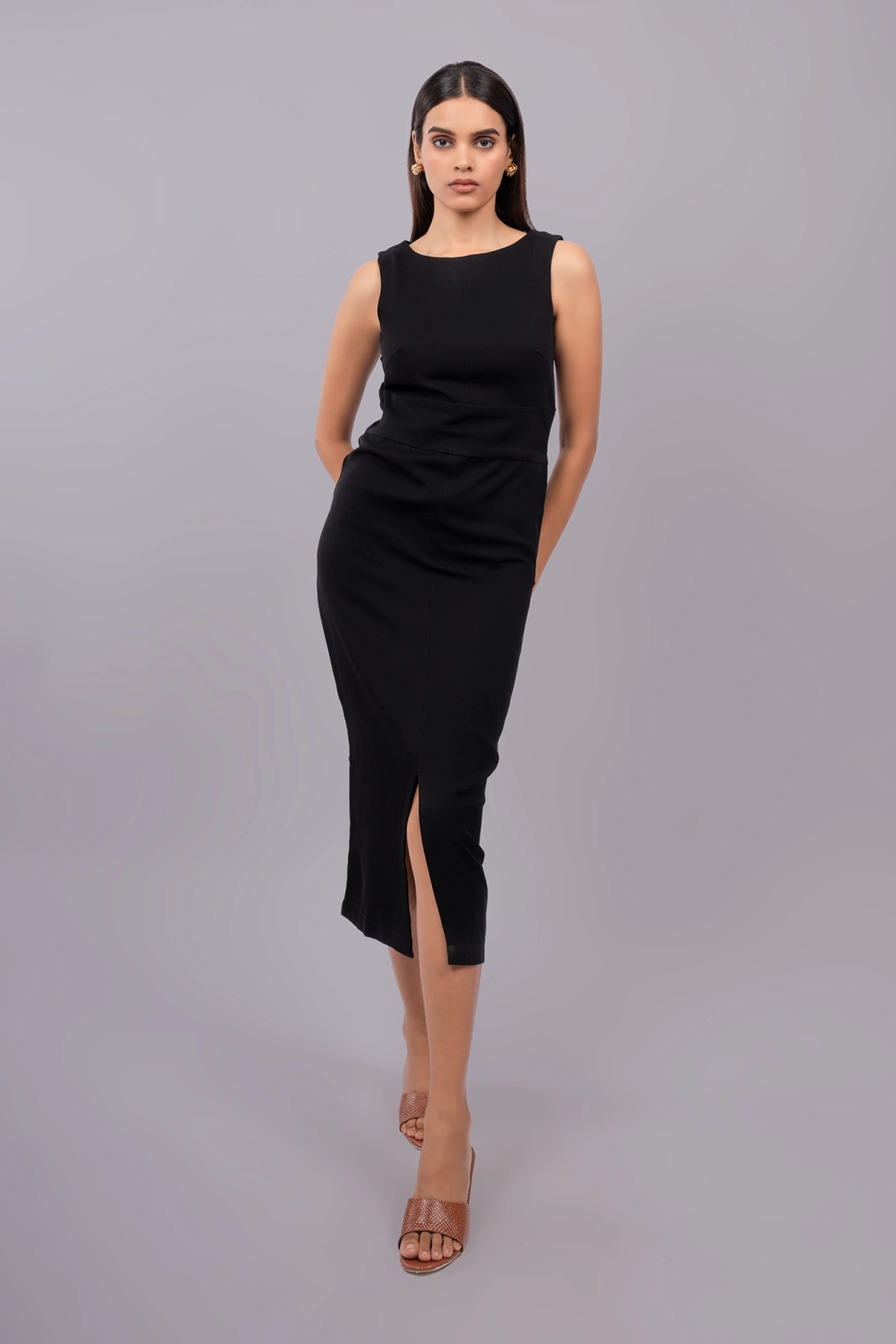 Lavender Peplum Top With Flattering Shape
