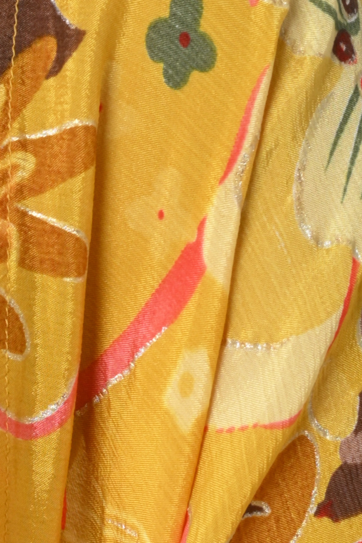 Yellow Floral Lehenga With Shrug 8