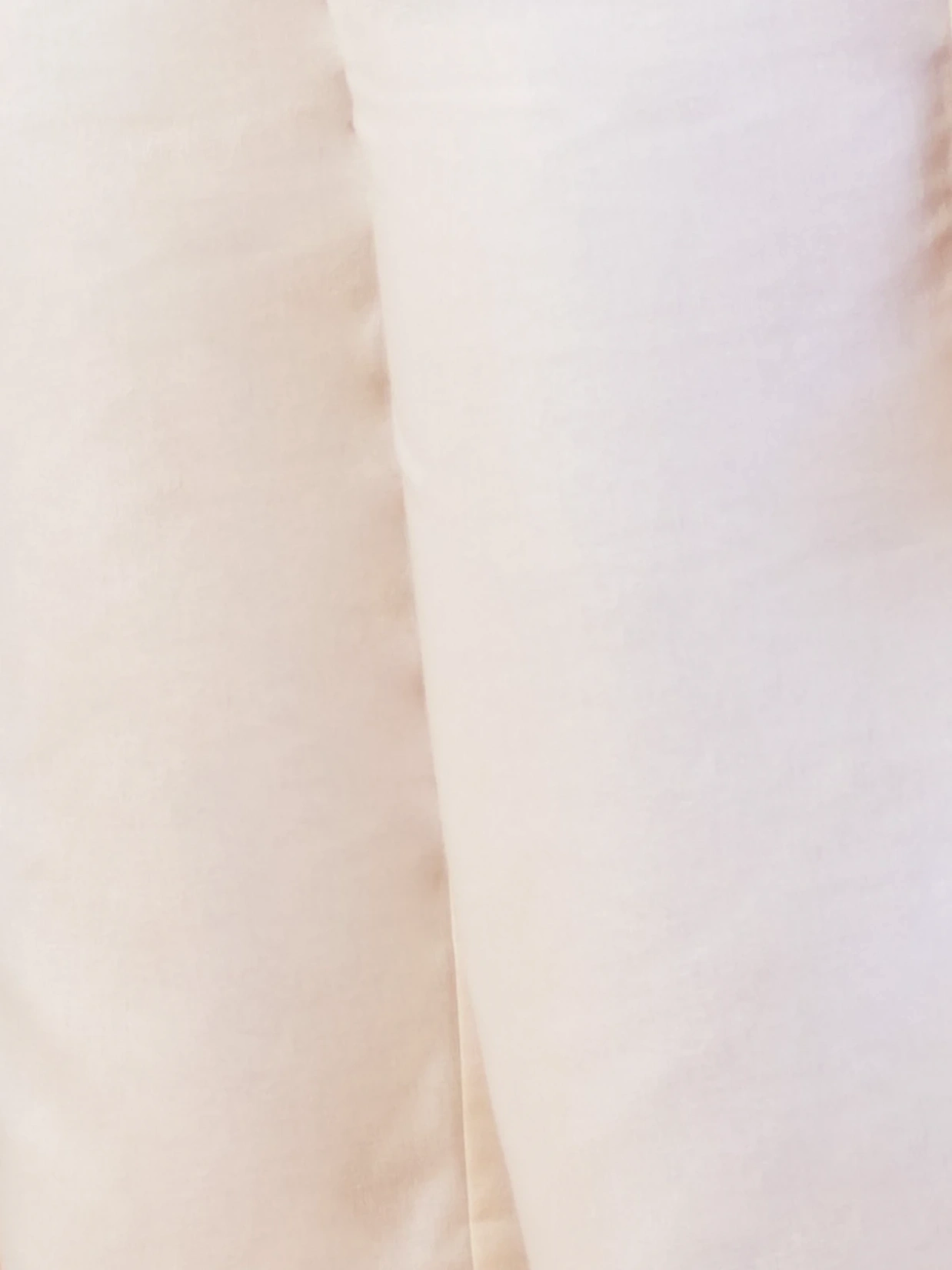 Off White Cotton Straight Fit Pants 8