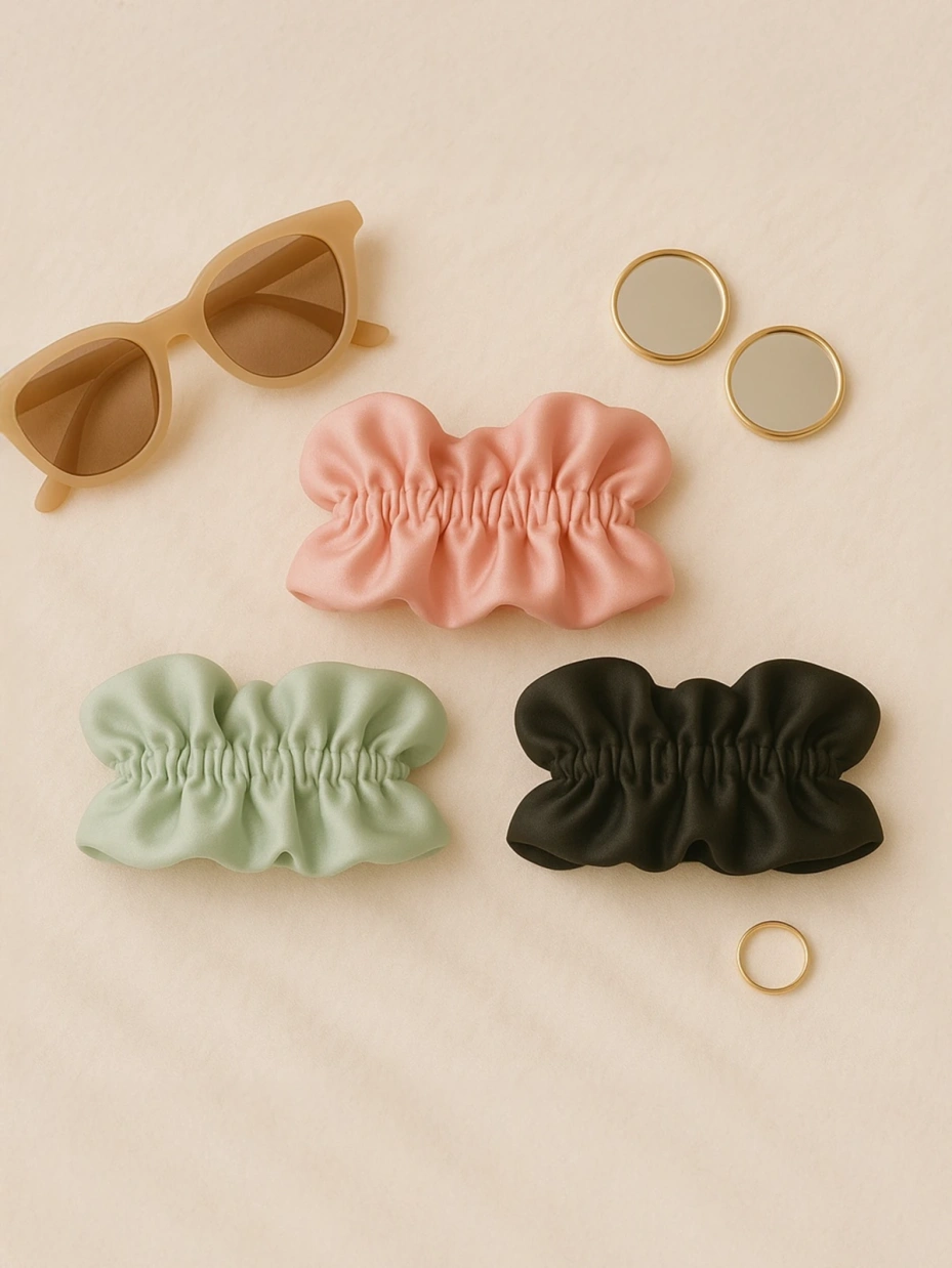 Ruffled Scrunchie Pack of 3 1