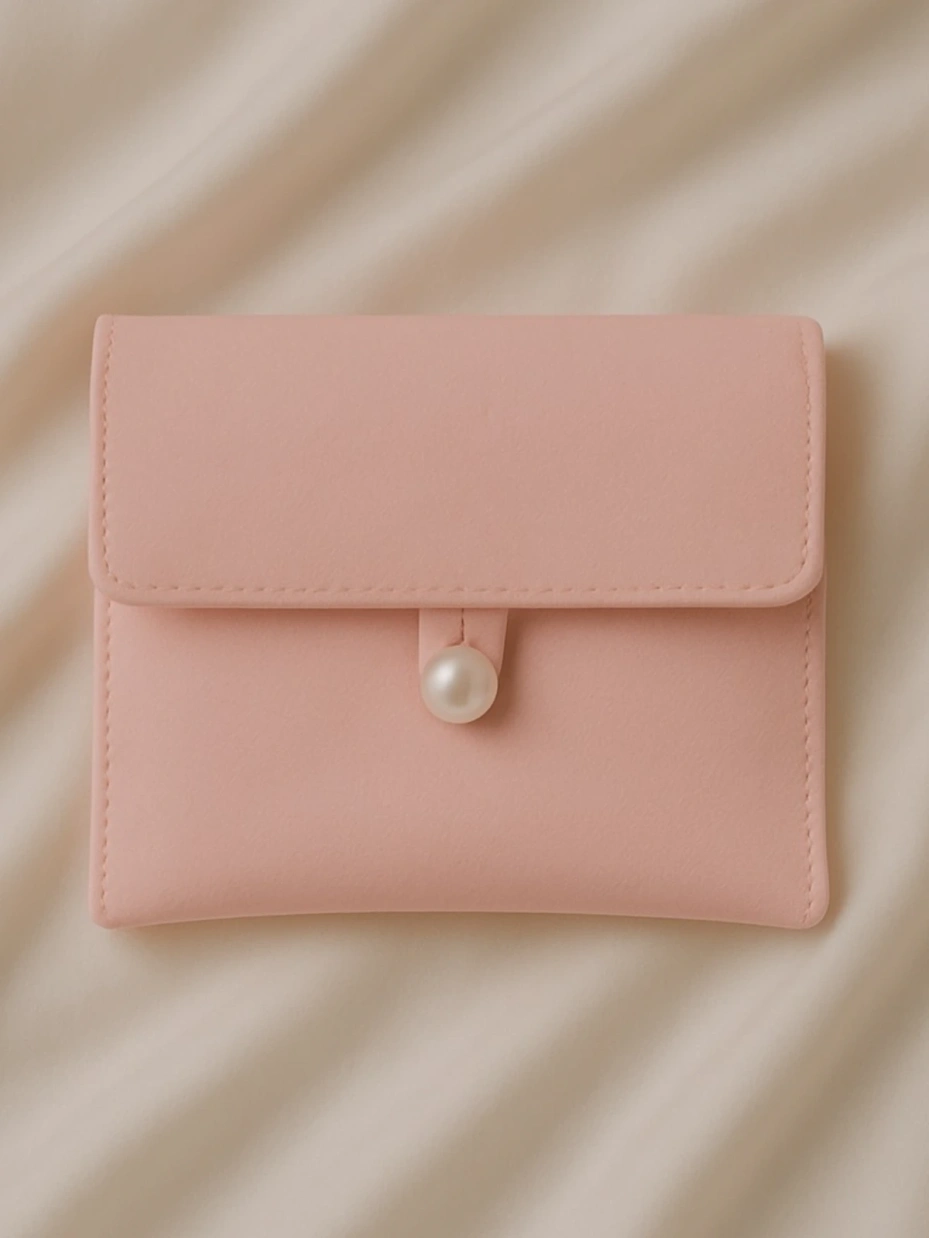 Solid Pink Pouch 1