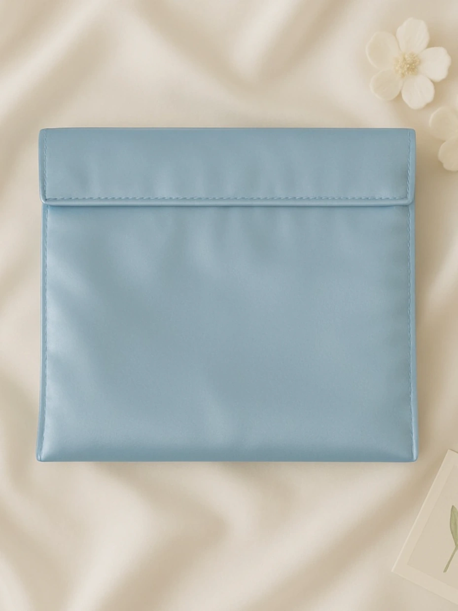 Solid Blue Pouch 2