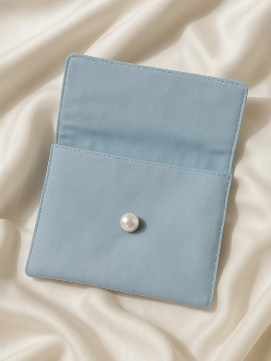 Solid Blue Pouch 3