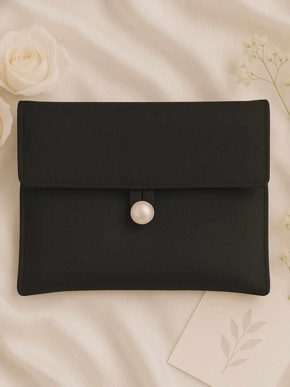 Solid Black Pouch 1