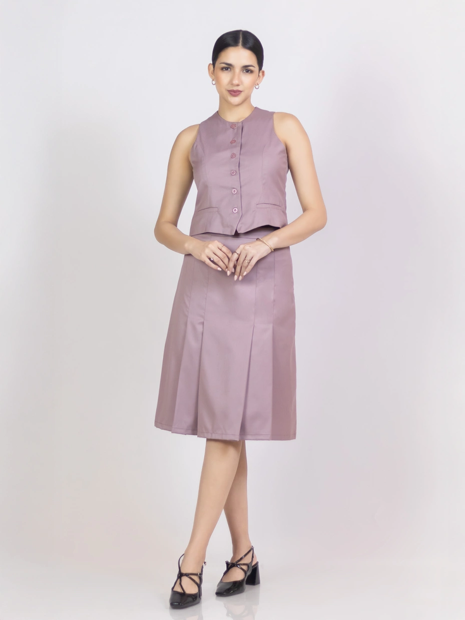 Blue Cotton Strappy Dress With Mermaid Cut