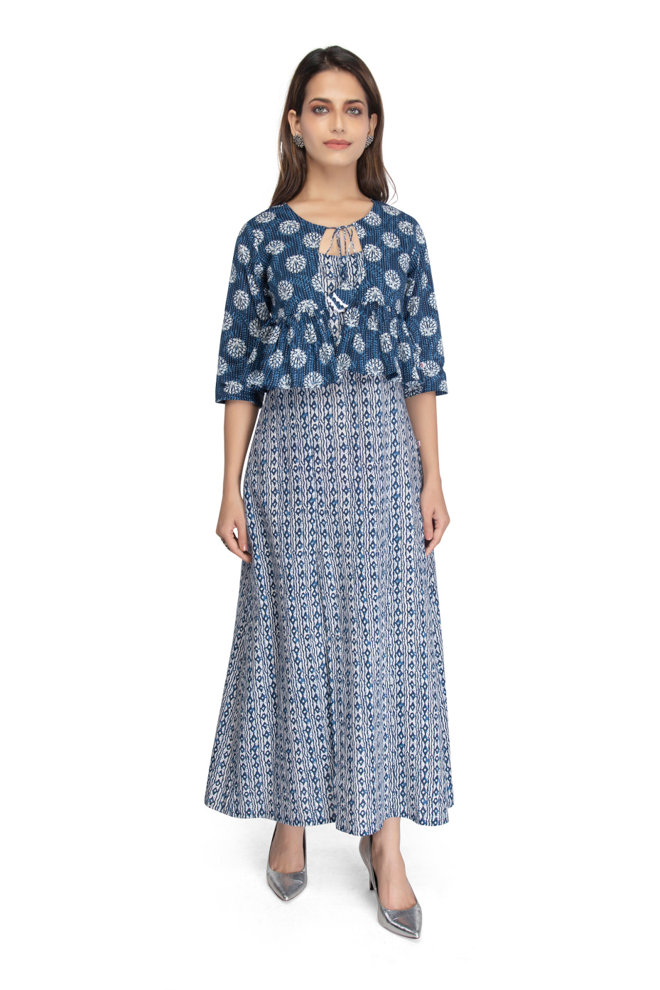 Green Viscose 3-Piece Coord Set With Crop Top, Pants, And Shrug