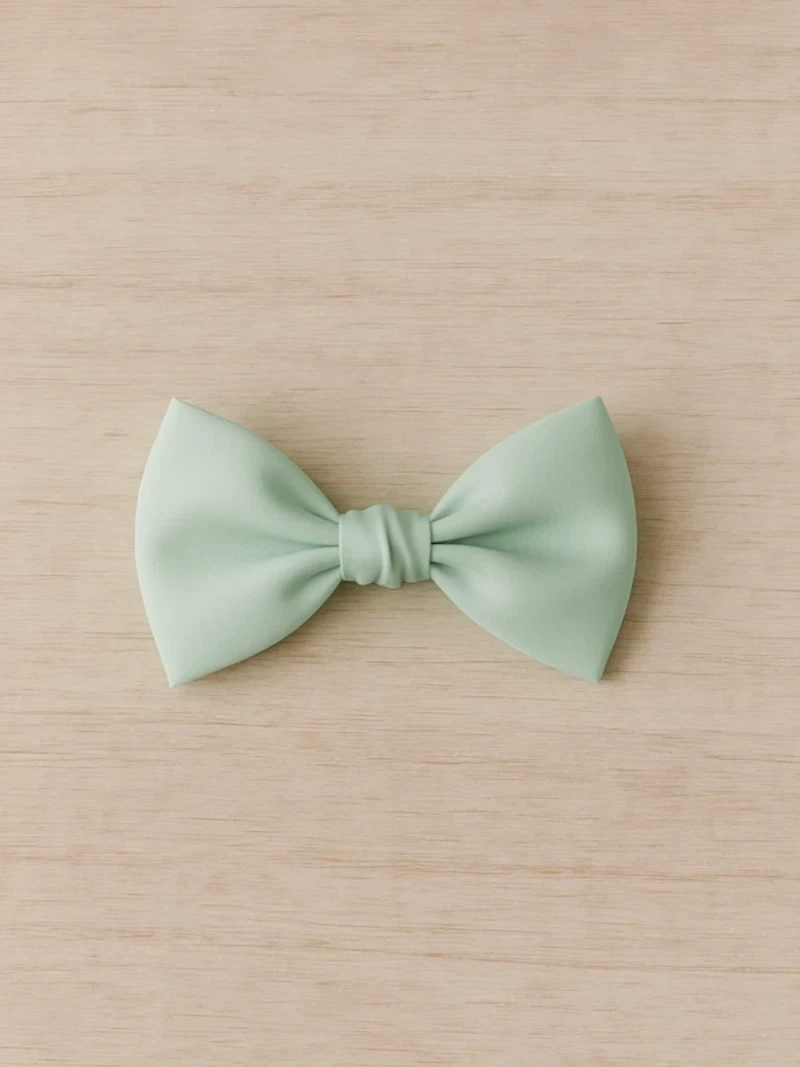 Classic Green Bowknot Hair Clip