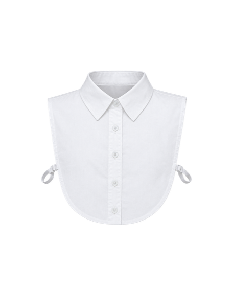 White Fake Shirt Collar