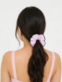 Light Pink Scrunchie With Black Border