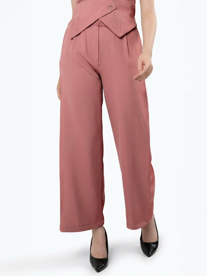 Peach Flared Pant