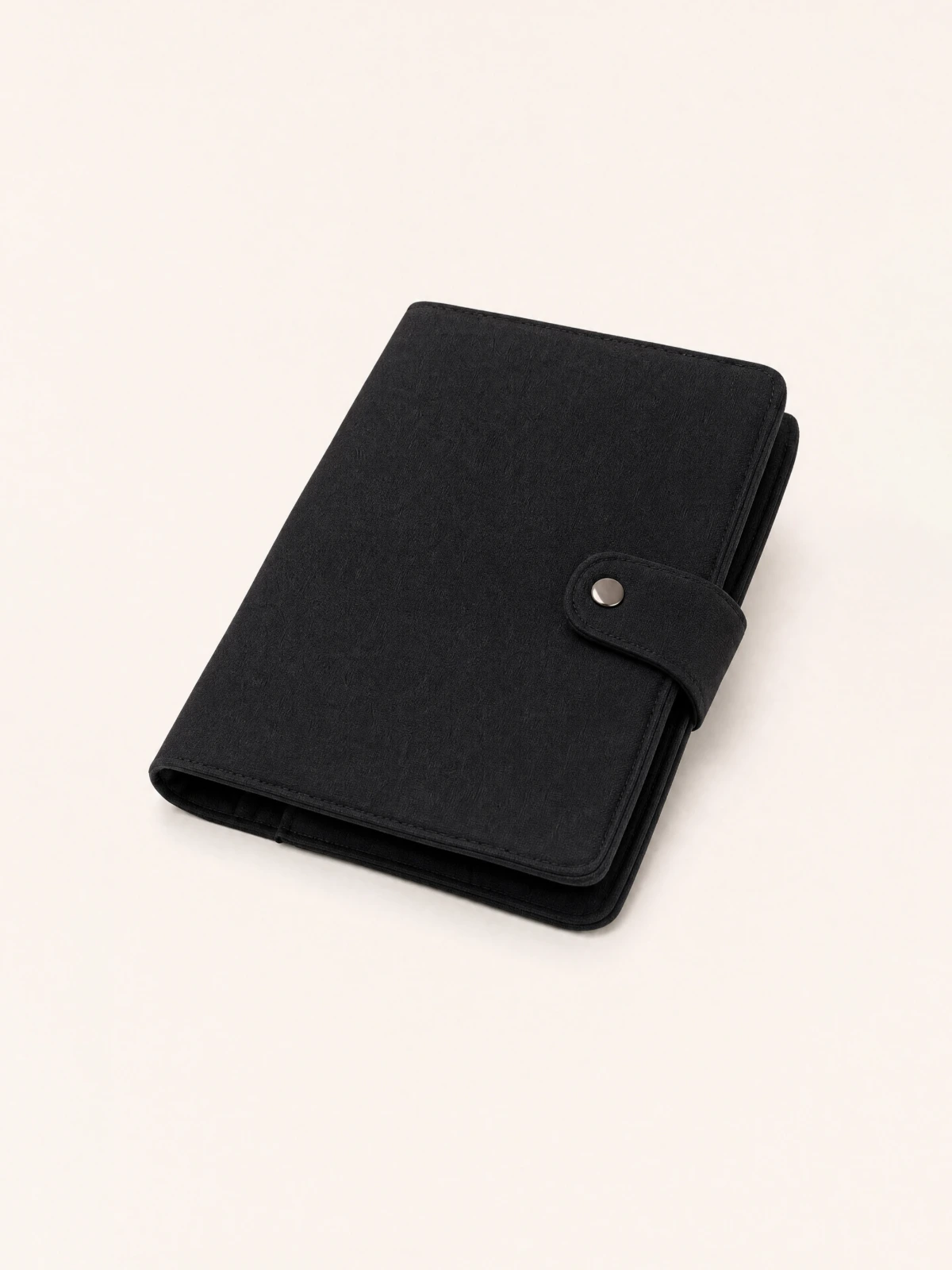 Black Diary Cover with Multi-Utility Pockets thumbnail 2