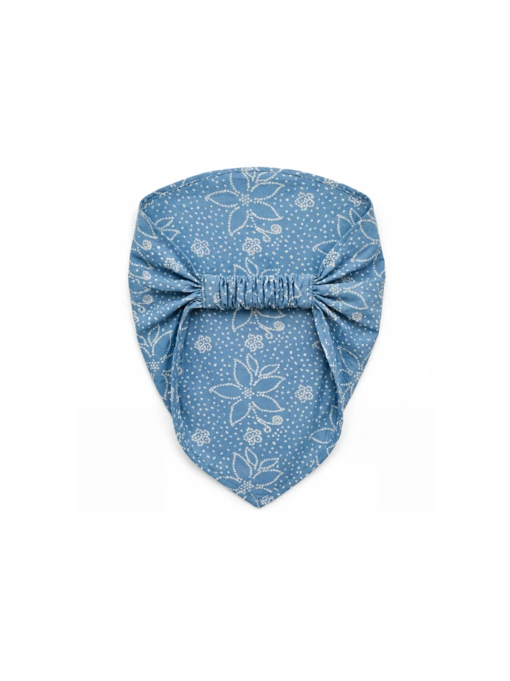 Blue Bandhani Printed Bandana headband