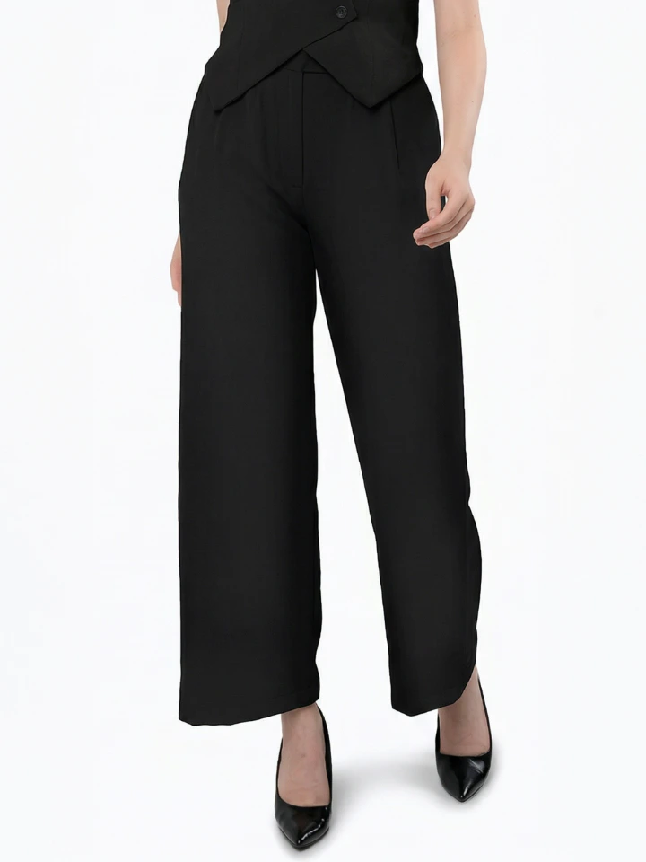 Black Flared Pant For Formal And Casual Styling
