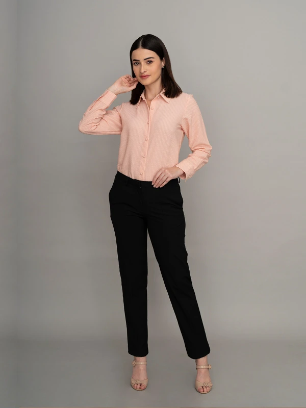 Pink Formal Shirt With Regular Fit 2