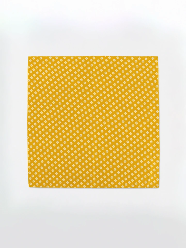 Yellow Bandhani Printed Bandana Scarf