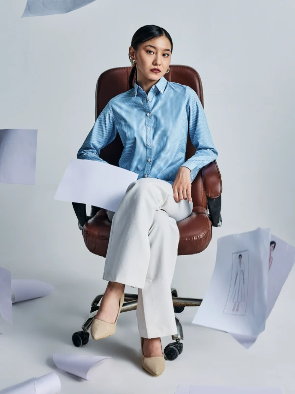 Striped Full Sleeve Formal Shirt 2