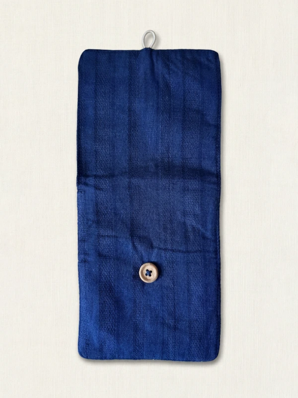 Blue Textured Sanitary Pad Pouch 3