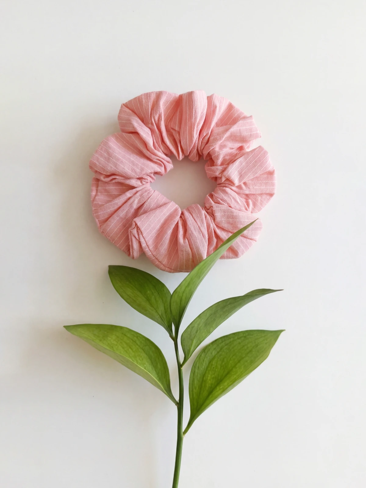 Peach Stripe Hair Scrunchie thumbnail 14