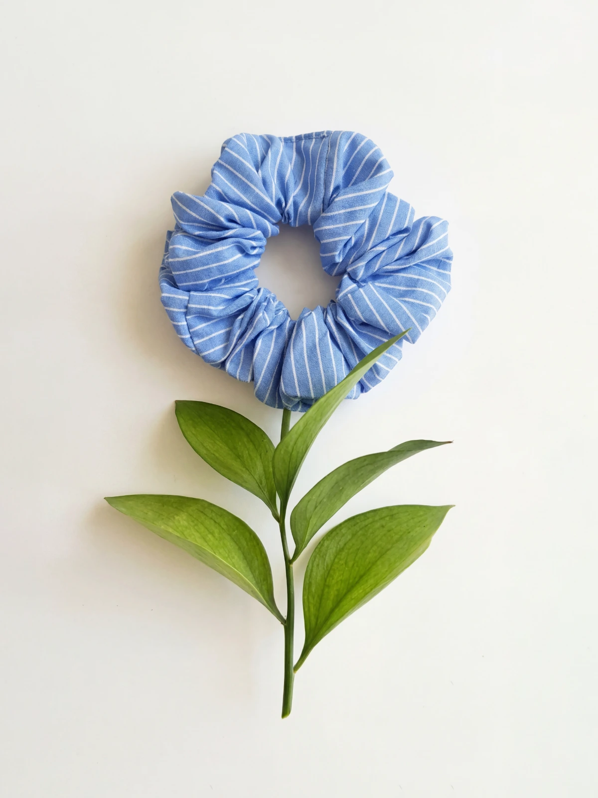 Blue Stripe Hair Scrunchie thumbnail 4