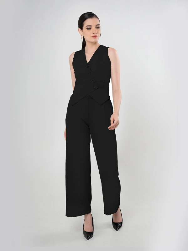 Black Flared Pant For Formal And Casual Styling 1