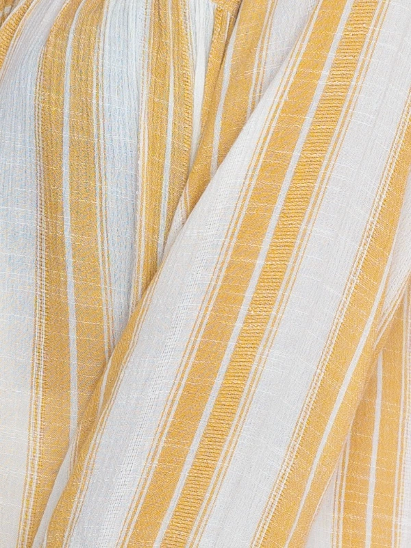 Yellow Striped Ploy Cotton Top 5