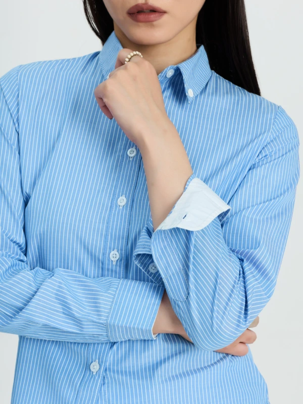 Striped Full Sleeve Formal Shirt 6