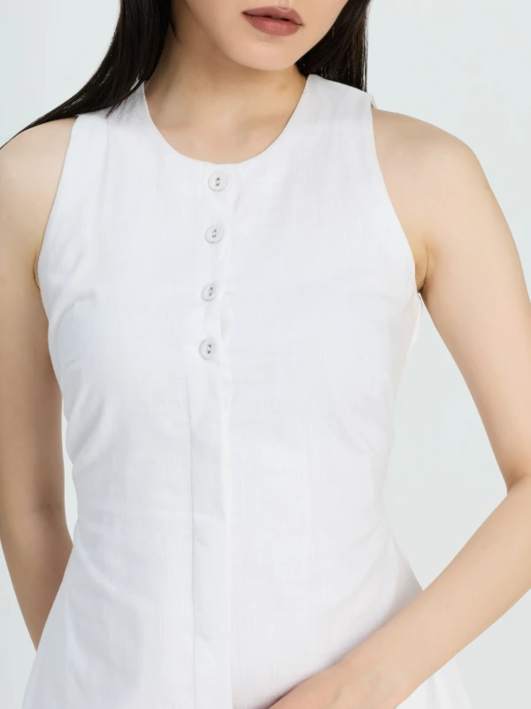 Round Neck A-line Dress For Women 4