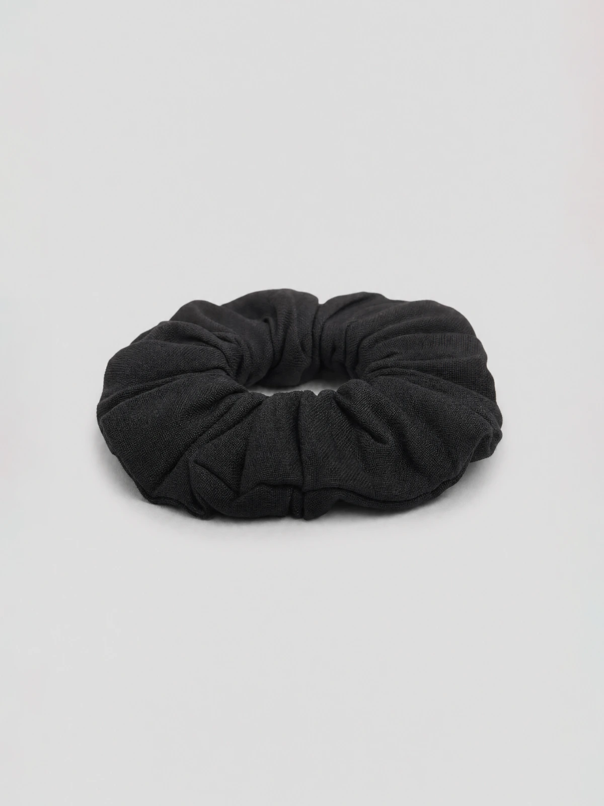 Black Solid Hair Scrunchie thumbnail 24