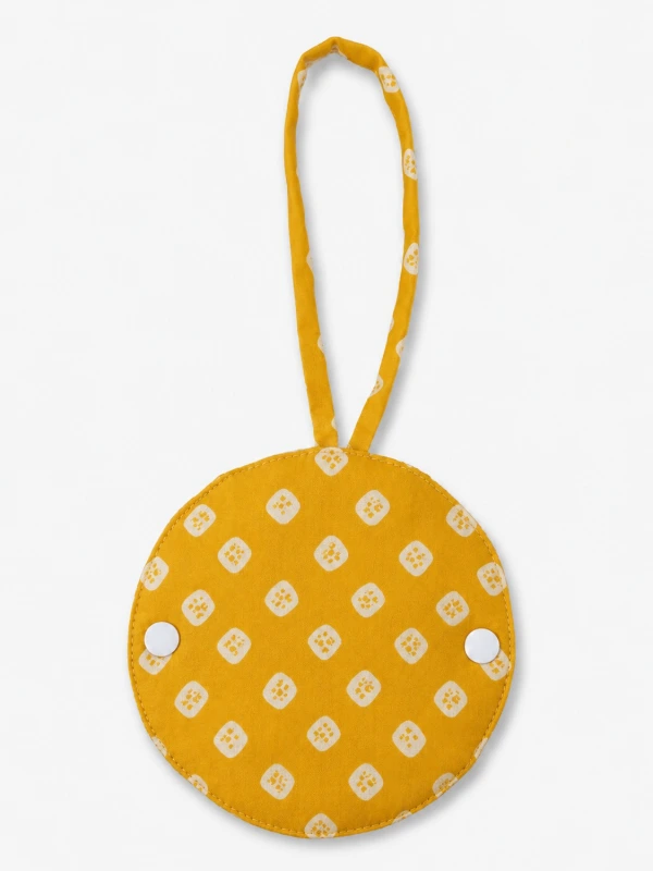 Mustard Yellow Bandhani Print Specs Wrap 2