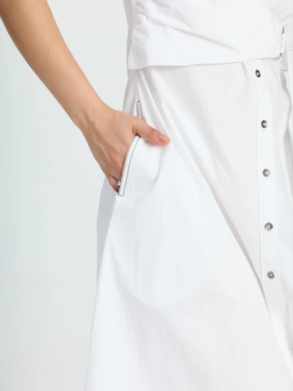 Fit And Flare Belt Dress For Women 5