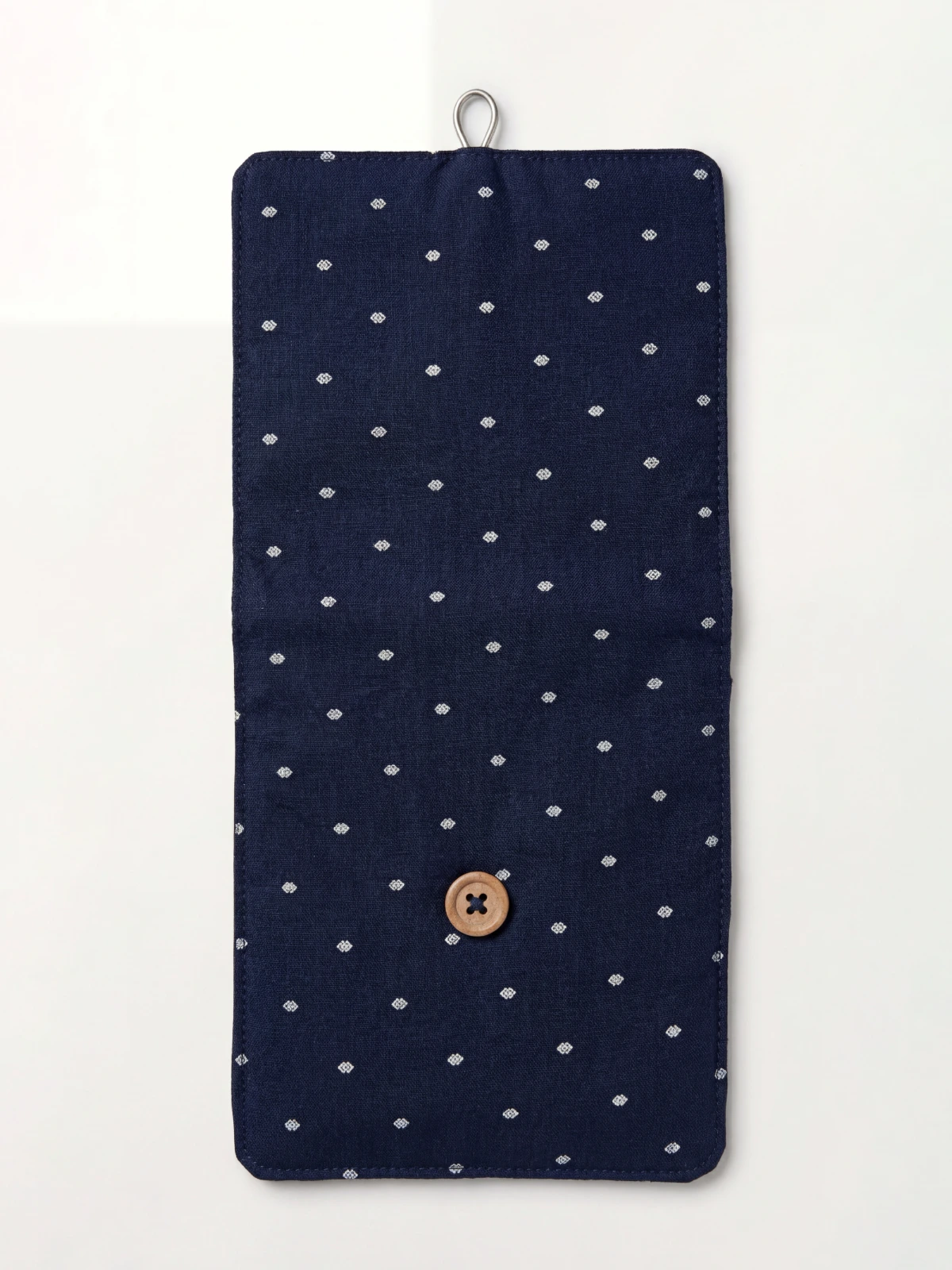 Navy Blue Diamond Drop Print Sanitary Pad Pouch thumbnail 17