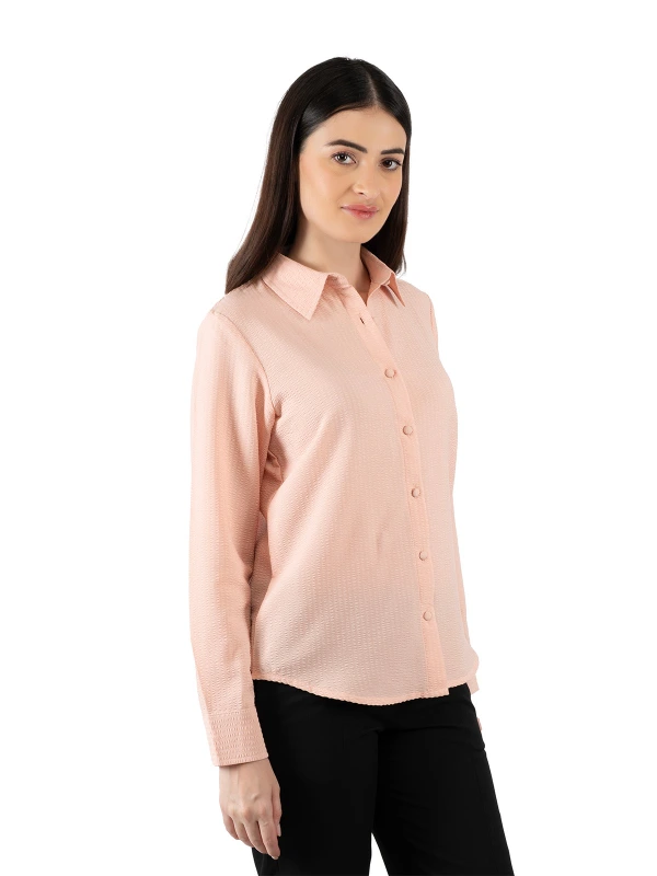 Pink Formal Shirt With Regular Fit 3