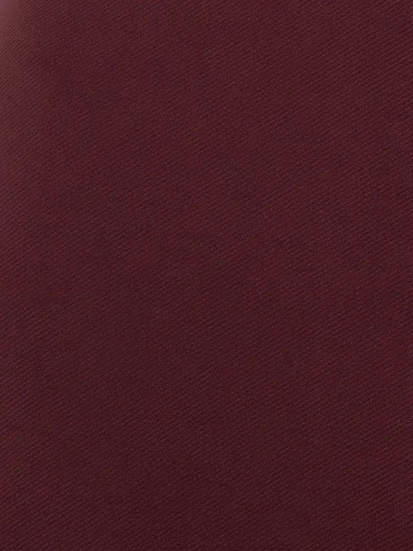 Maroon Crew Neck Dress With Slit, Fabric Loop Button, And Belt 7