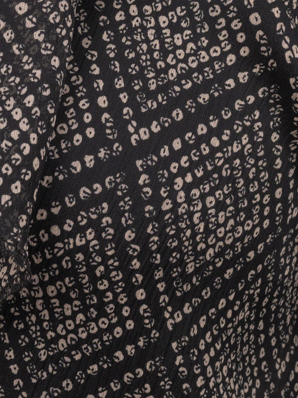 Black Printed Georgette Formal Top 7